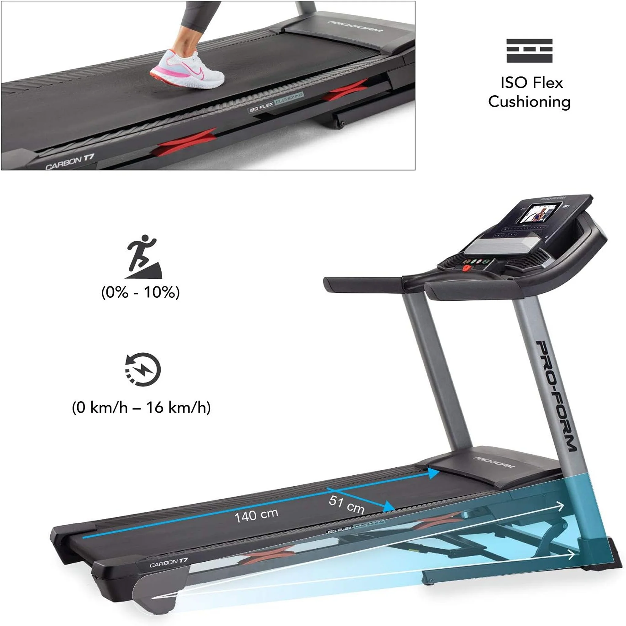 Proform Carbon T7 Treadmill, PFTL87720 INT - Image 3