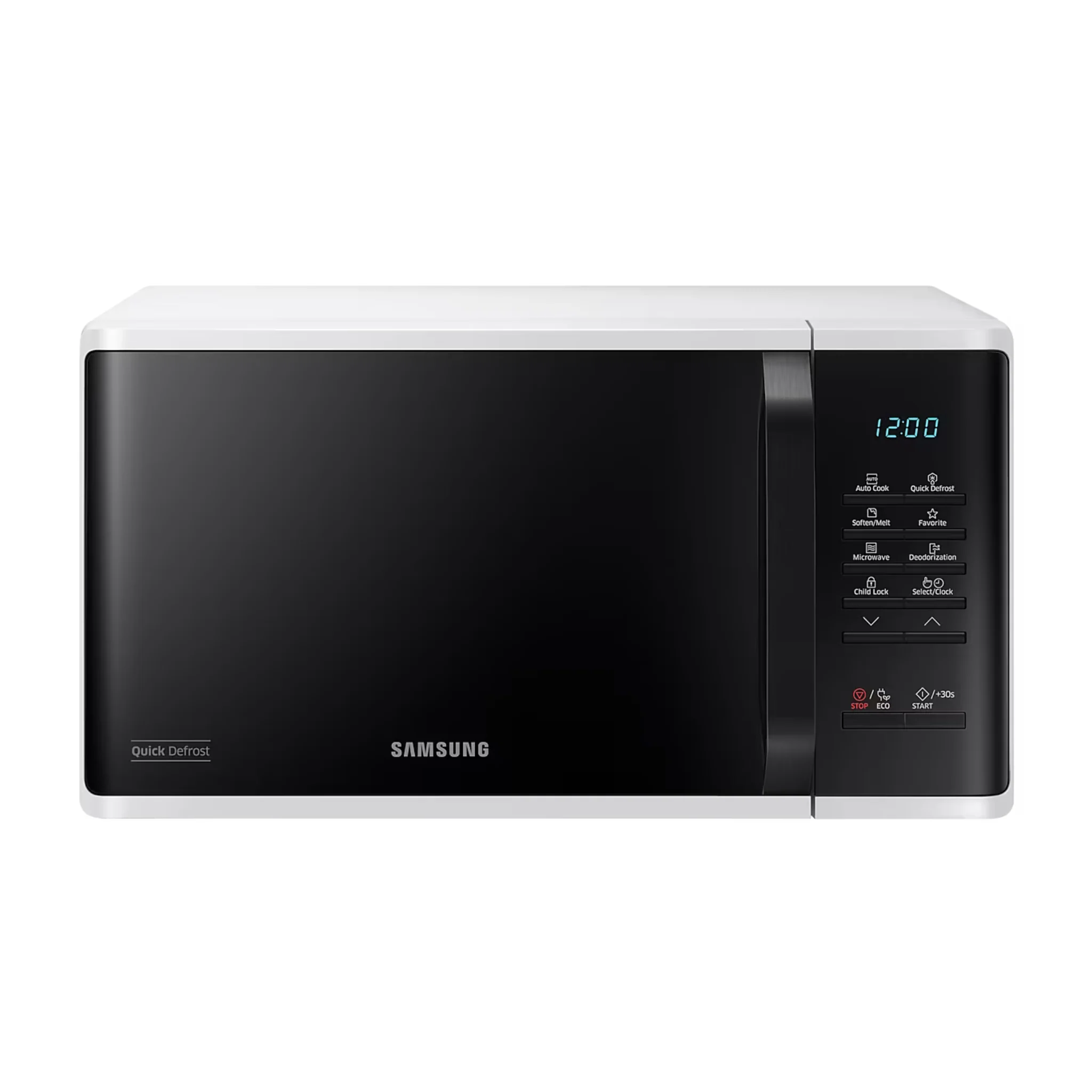 Samsung 23L Solo Microwave Oven with Quick Defrost, MS23K3513AW