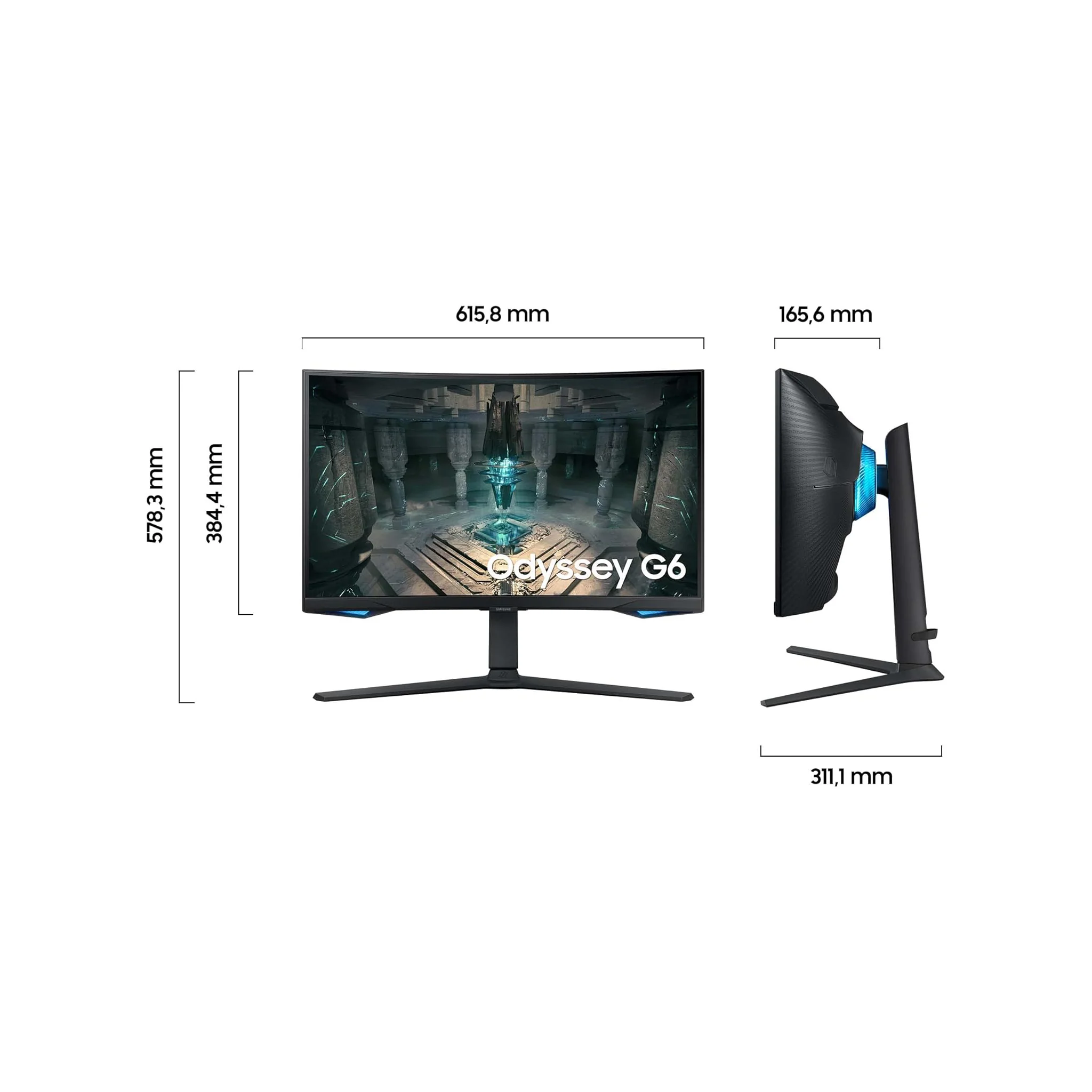 Samsung 27 inch Odyssey WQHD Gaming Monitor - 240Hz - Image 3