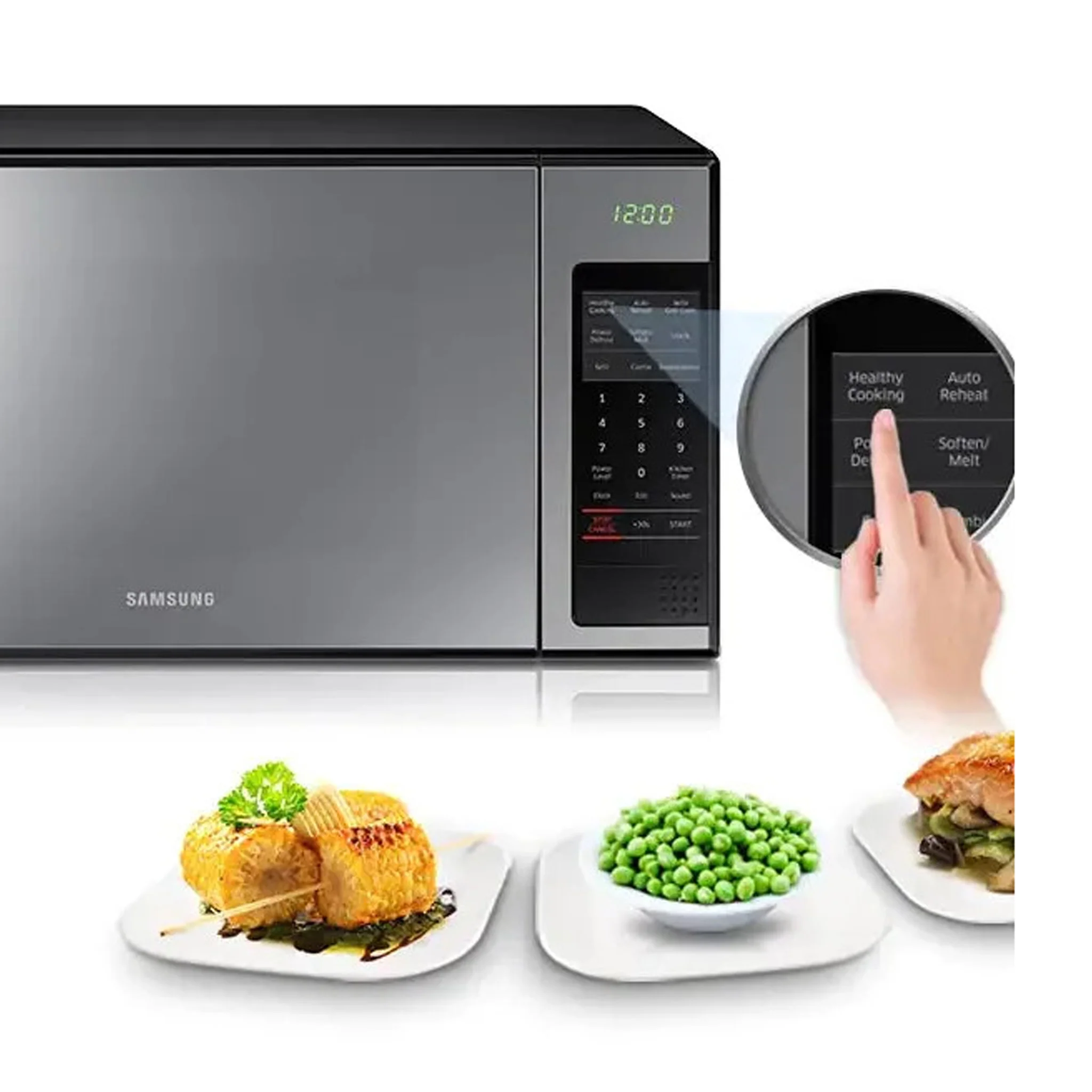 Samsung 28L Solo Microwave Oven with Ceramic Interior, ME6104ST1 - Image 4