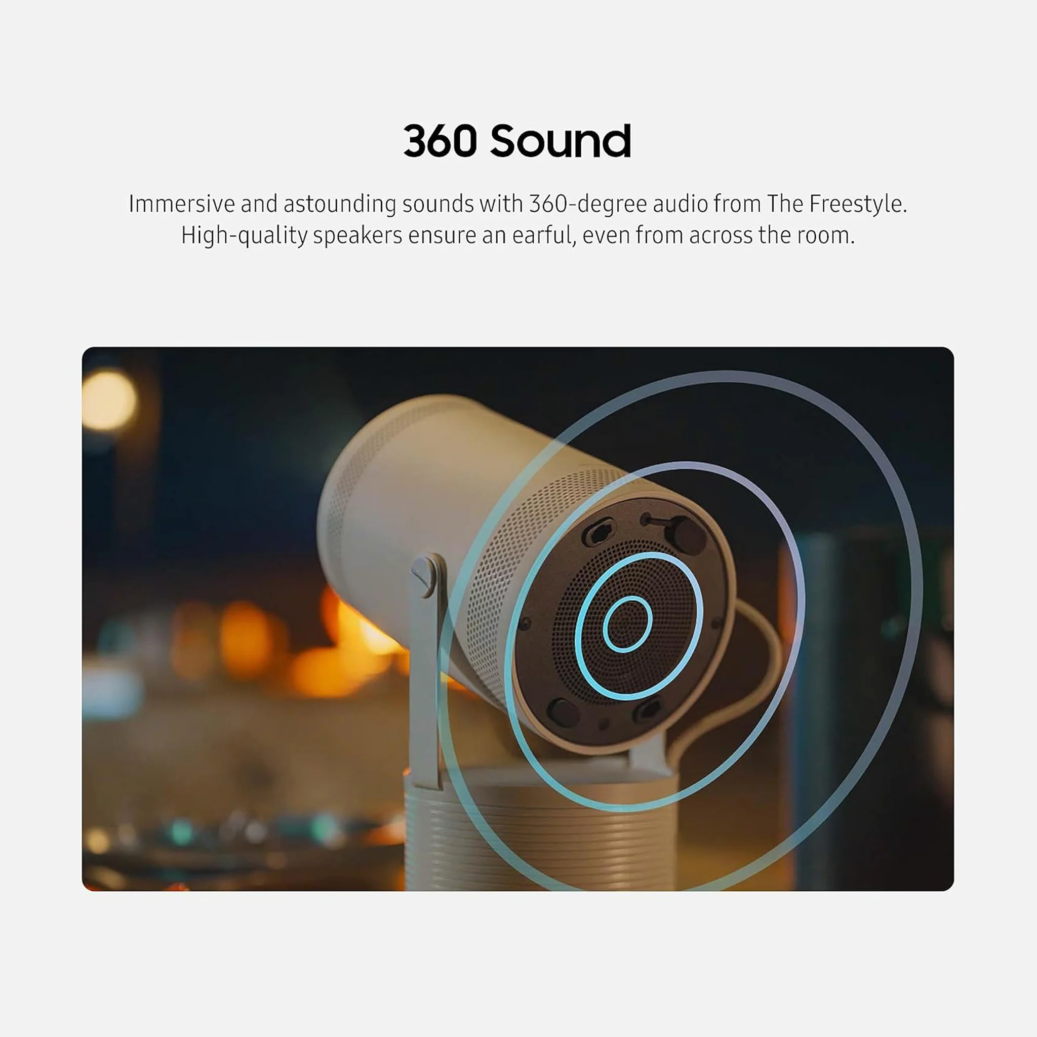 Samsung 30-100" The Freestyle LED Portable Projector, SP-LFF3CLAX - Image 8