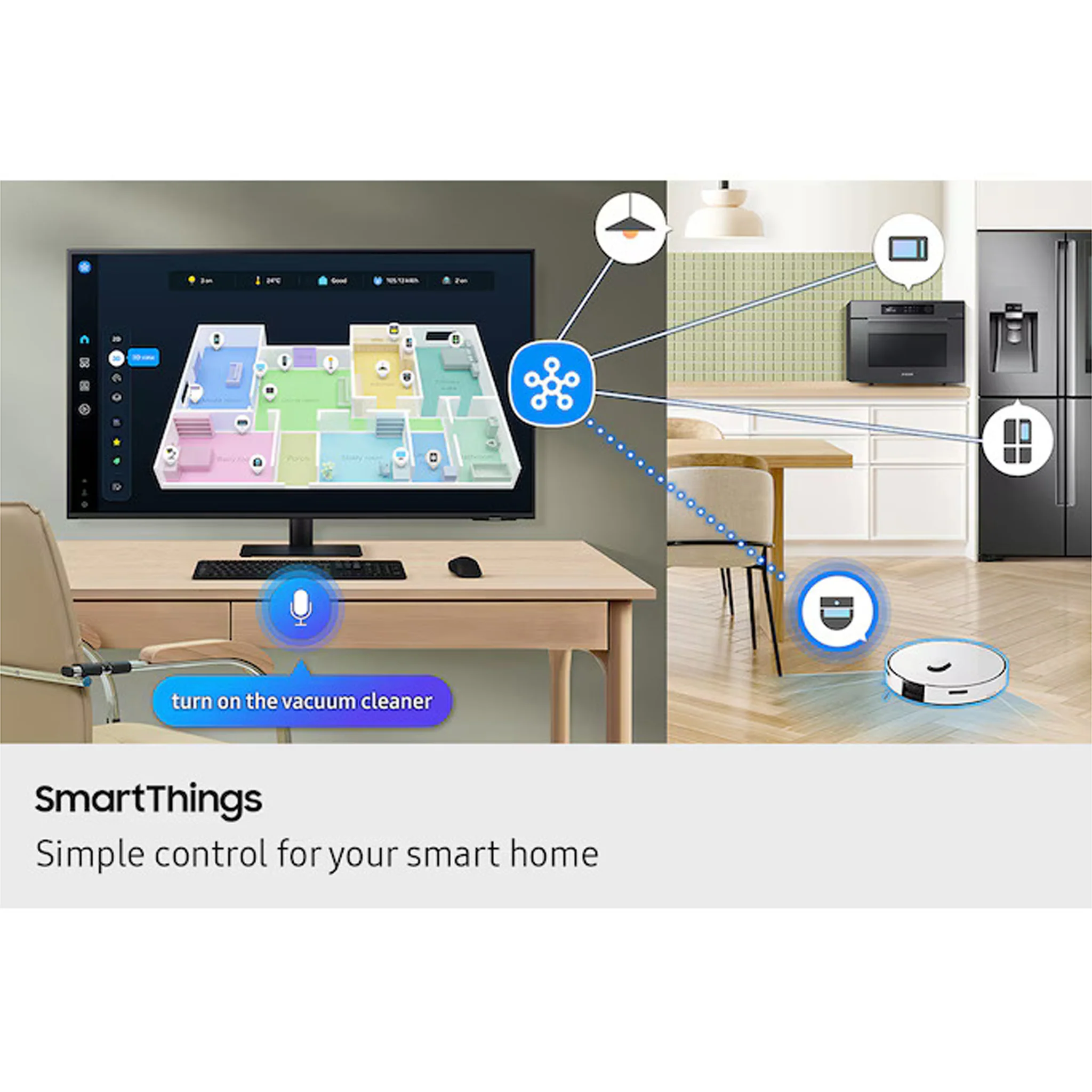 Samsung 43 inch Smart Monitor - 4K, 43M7 - Image 6