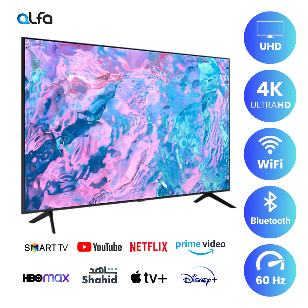 Samsung 43 inch Smart TV - 4K, 43CU7000 - Image 2