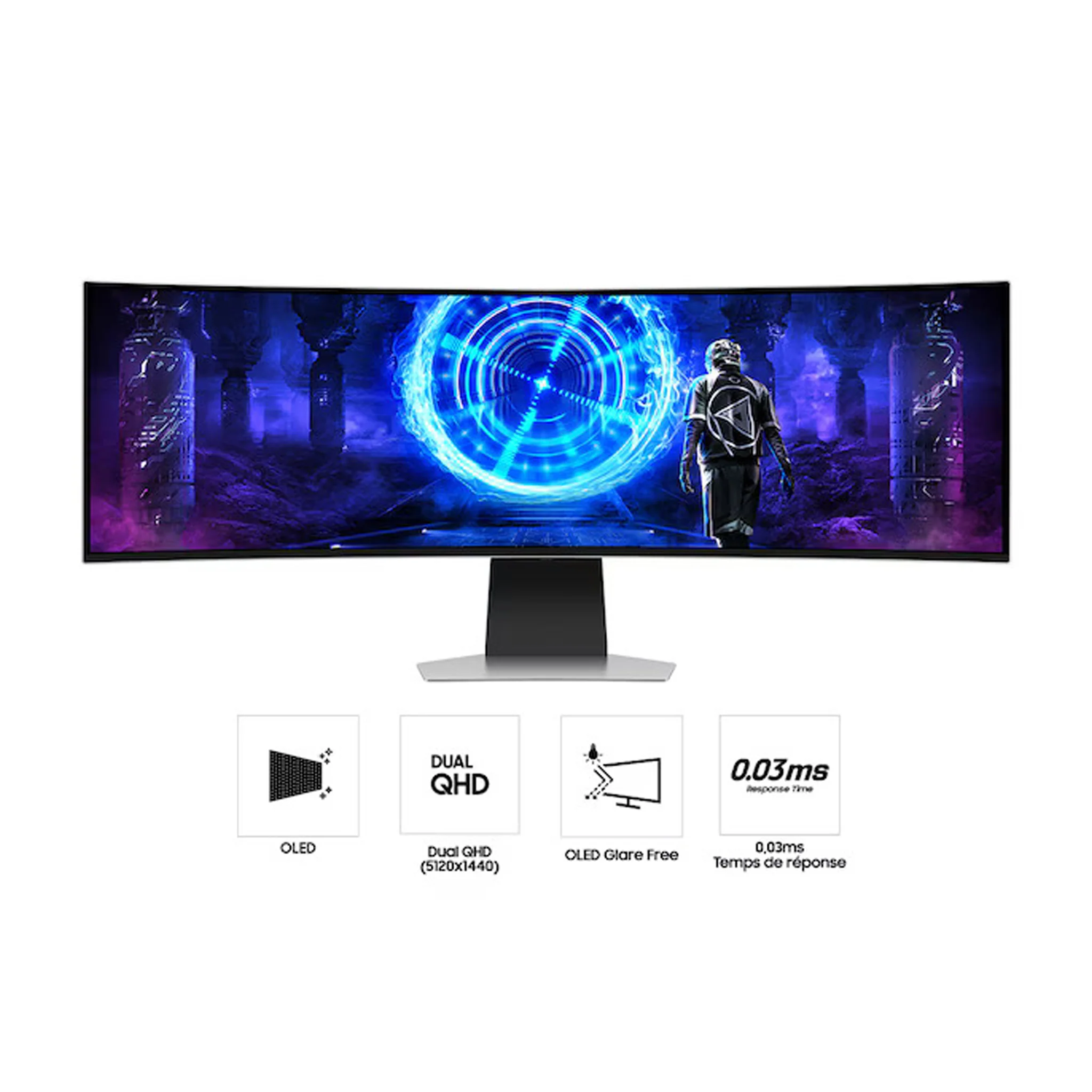 Samsung 49 inch Odyssey OLED G9 DQHD Smart Gaming Monitor - 240Hz, S49DG95SU - Image 5