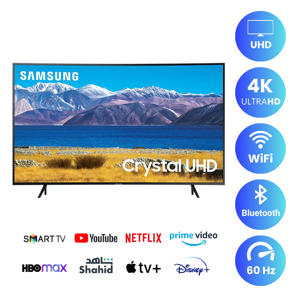 Samsung 55 inch Curved Smart TV - 4K, 55NU7300 - Image 3