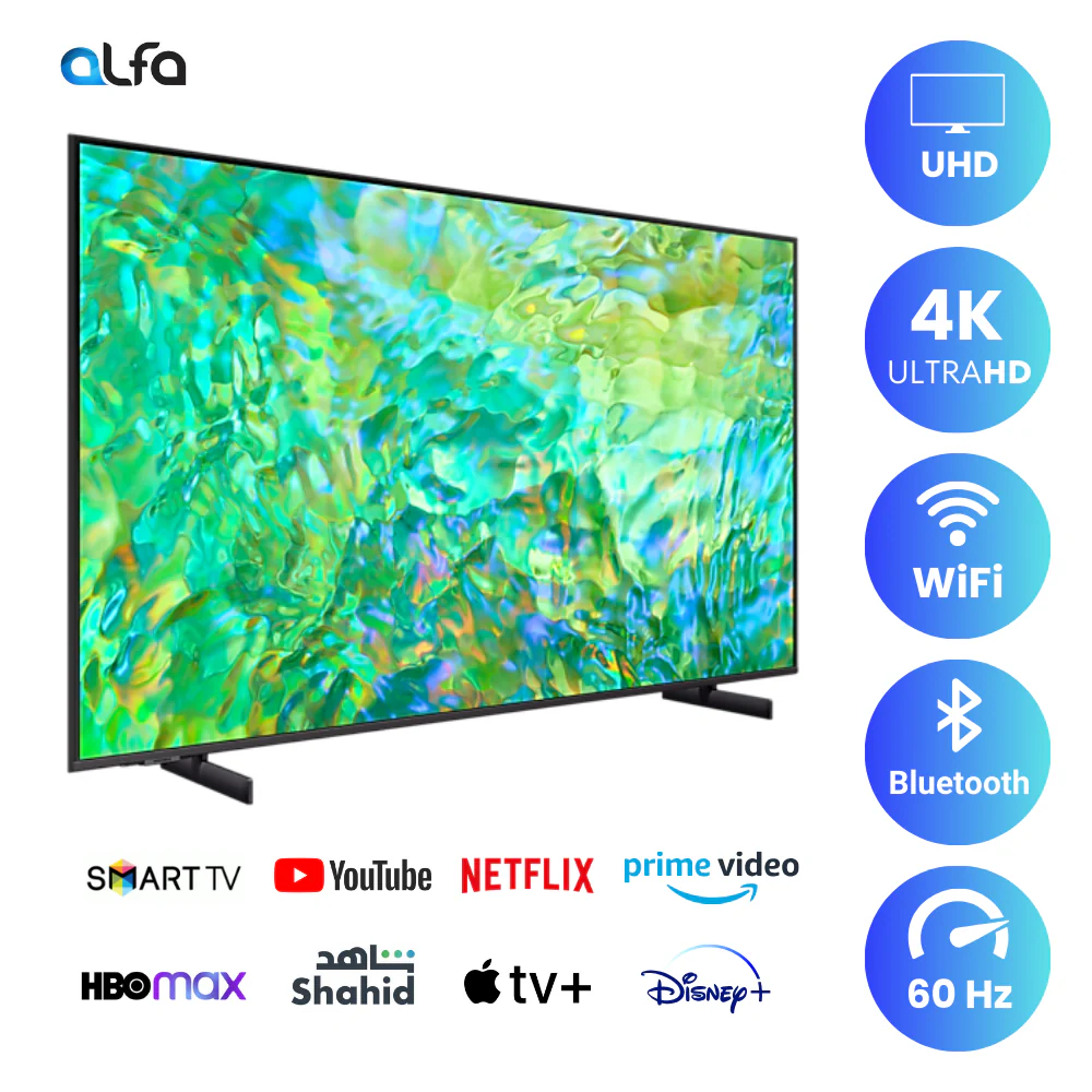Samsung 55 inch Smart TV - 4K, 55AU8000 - Image 2