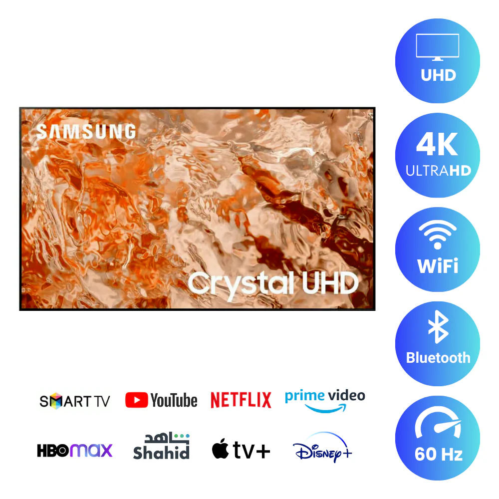 Samsung 70 inch Smart TV, 70AU7000 - 4K - Smart TV - WiFi - UHD - Image 2