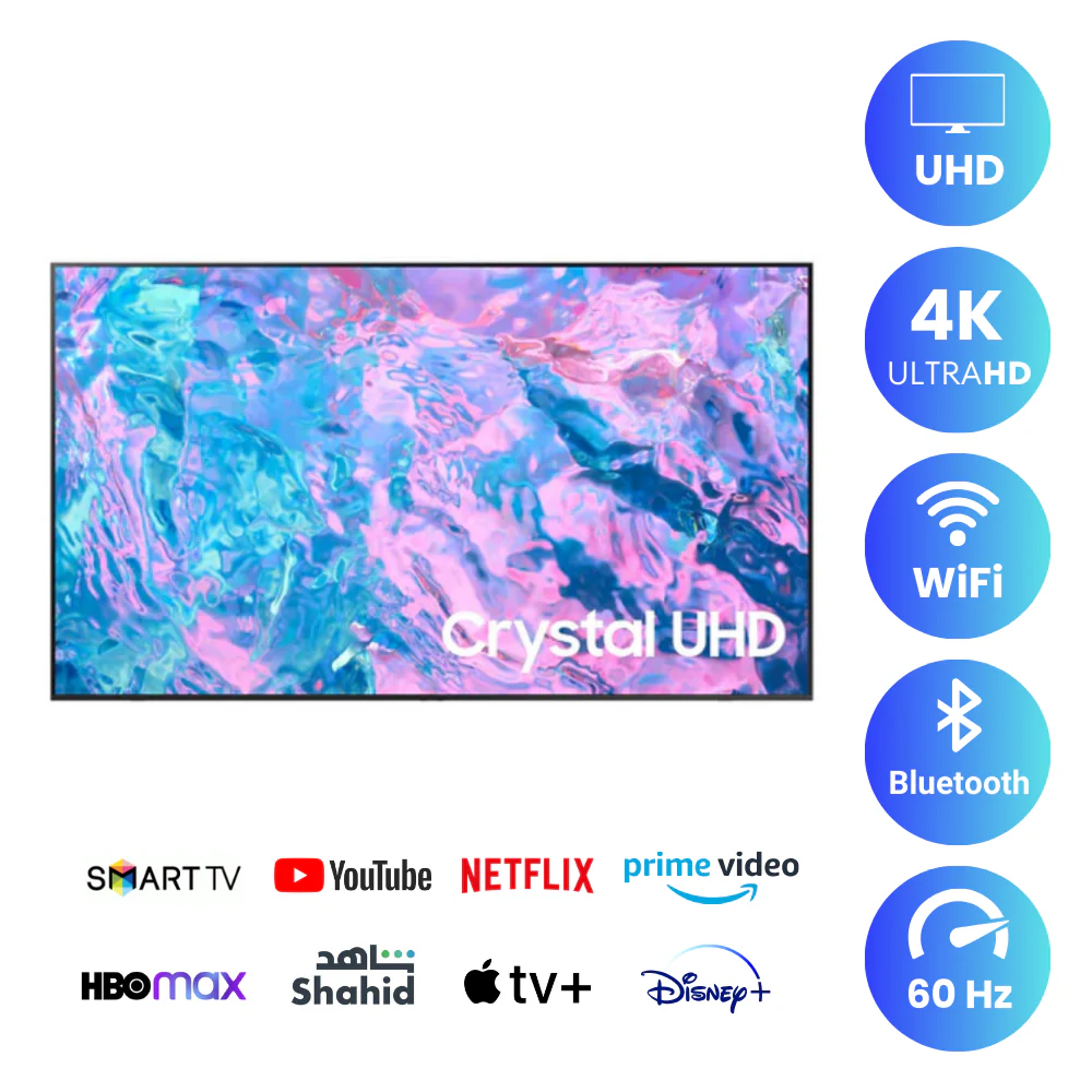Samsung 75 inch Smart TV - 4K, 75CU7000 - Image 2