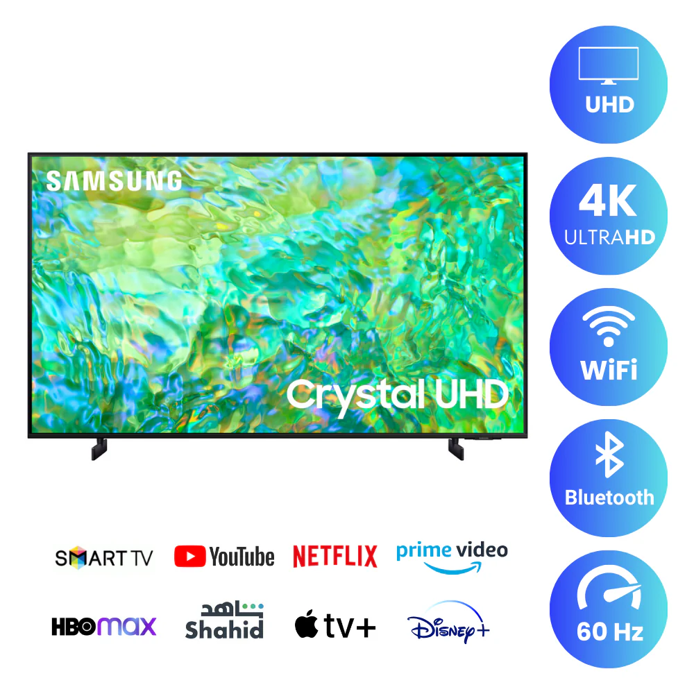 Samsung 75 inch Smart TV - 4K, 75CU8000 - Image 2