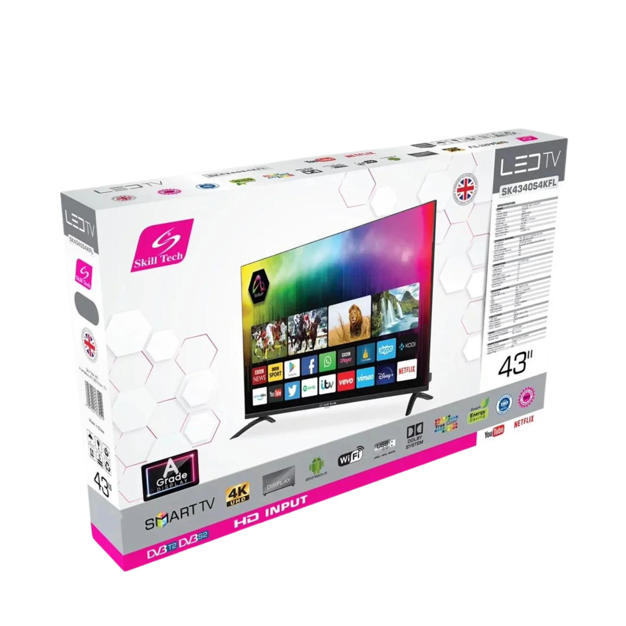 Skill Tech 43 inch Smart TV, SK4340S4KFL - Image 5