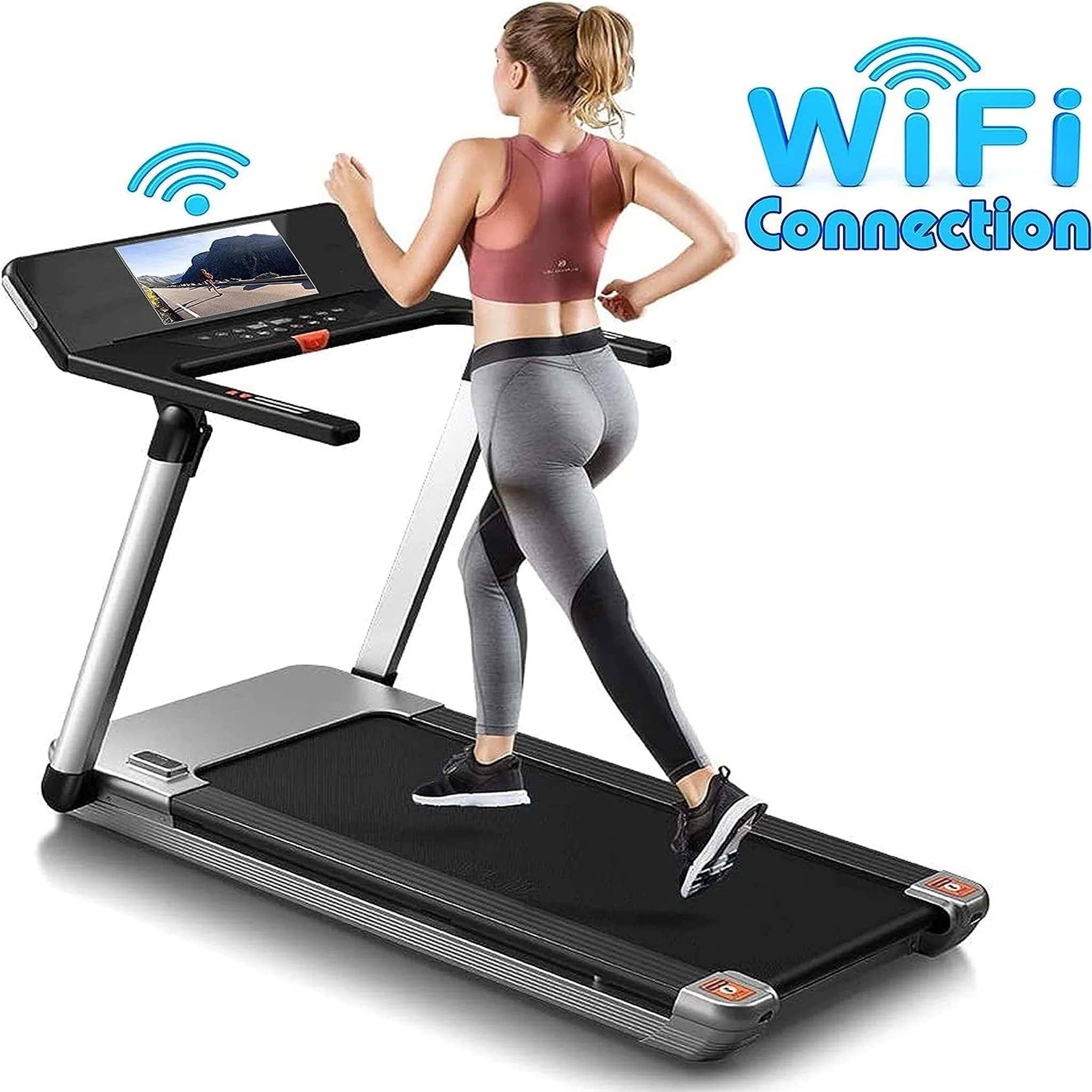 Sky Land Fitness 4.0HP Portable Compact Treadmill, EM-1286 - Image 2
