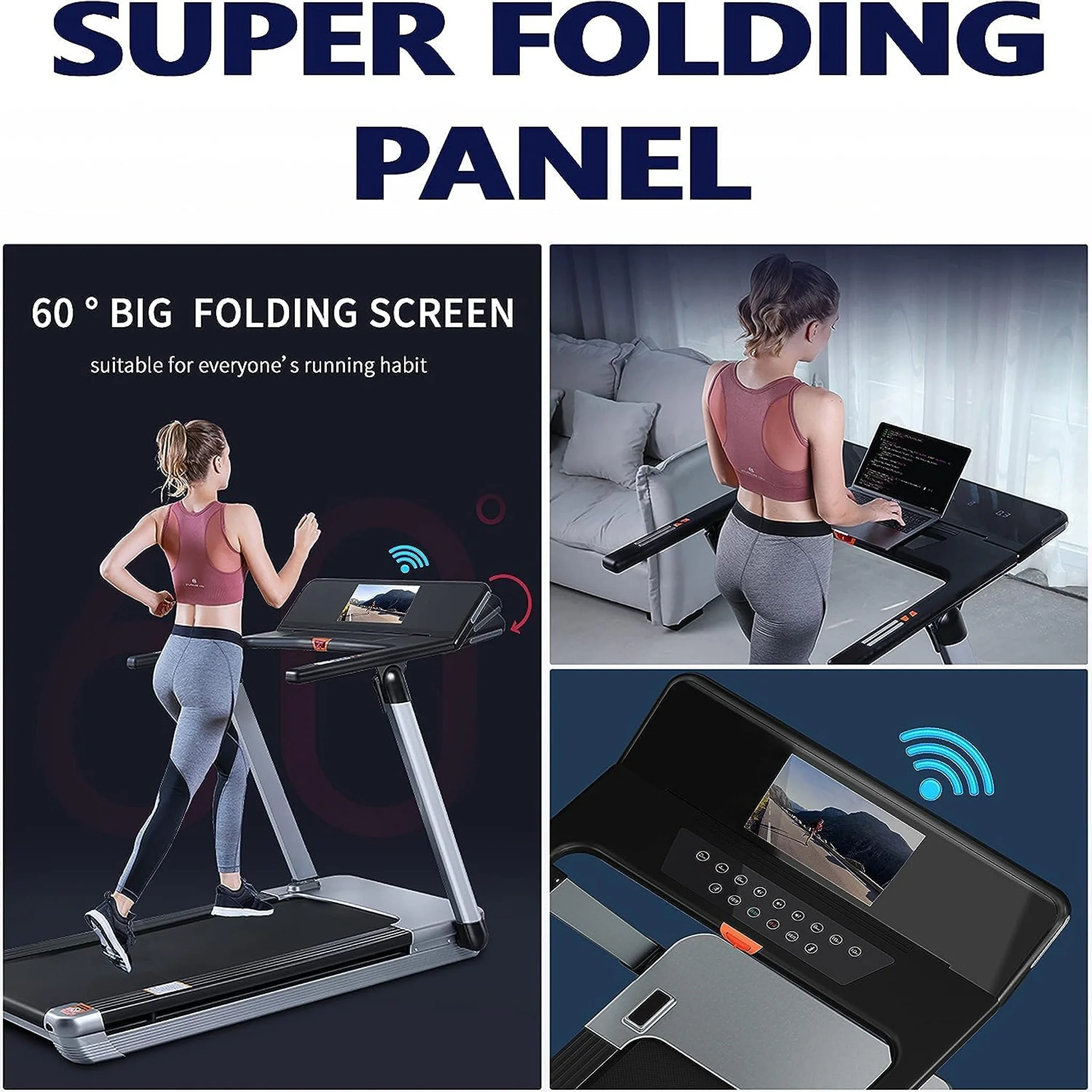 Sky Land Fitness 4.0HP Portable Compact Treadmill, EM-1286 - Image 6