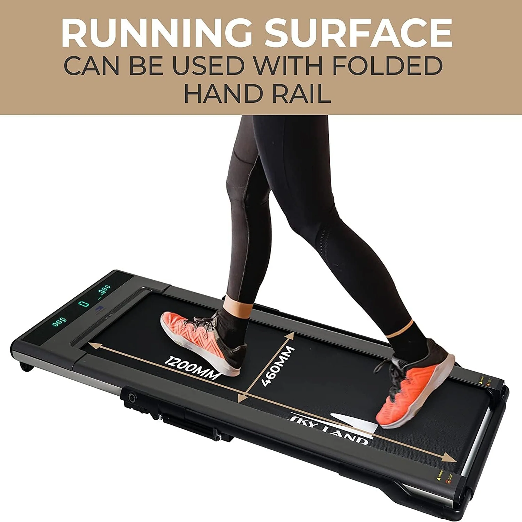 Sky Land Mini Walker Treadmill with Hydraulic Handle, EM-1200S-G - Image 6