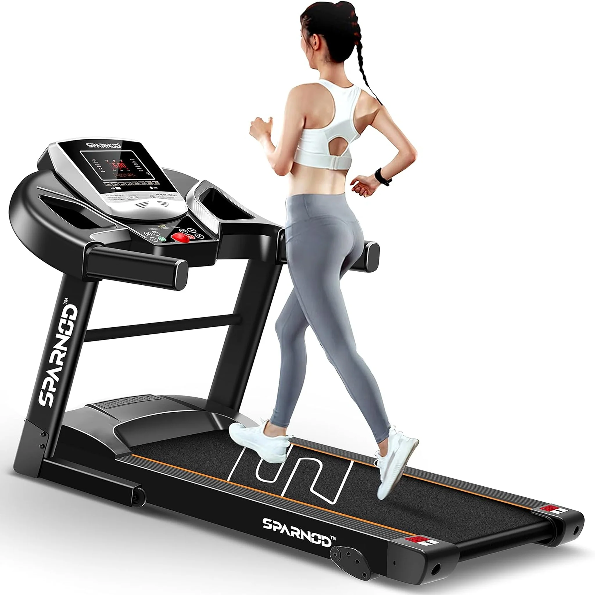 Sparnod Fitness 3HP Automatic Motorised Treadmill, STH-1200 - Image 2