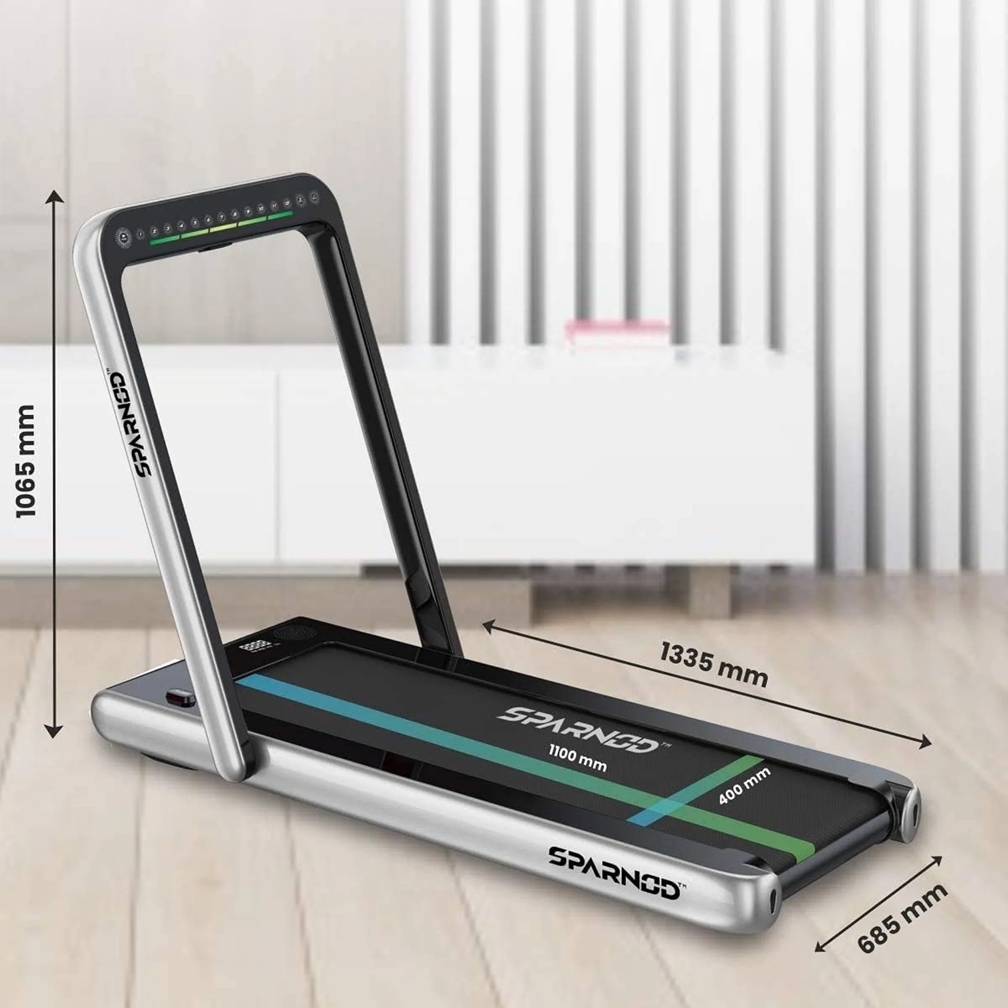 Sparnod Fitness 4HP 2 in 1 Foldable Treadmill, STH-3020 - Image 8