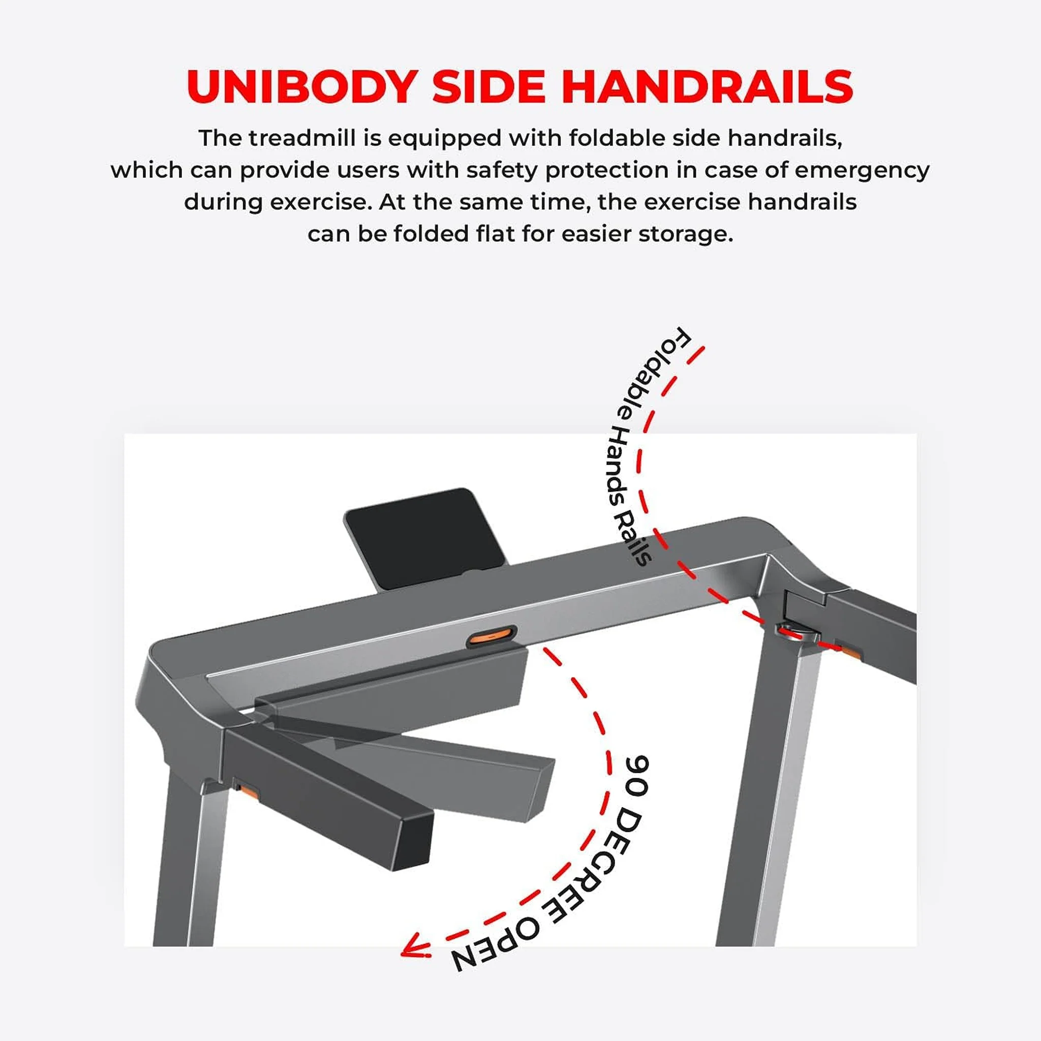 Sparnod Foldable Treadmill with Under Desk Walking Pad, STH-3030 - Image 2