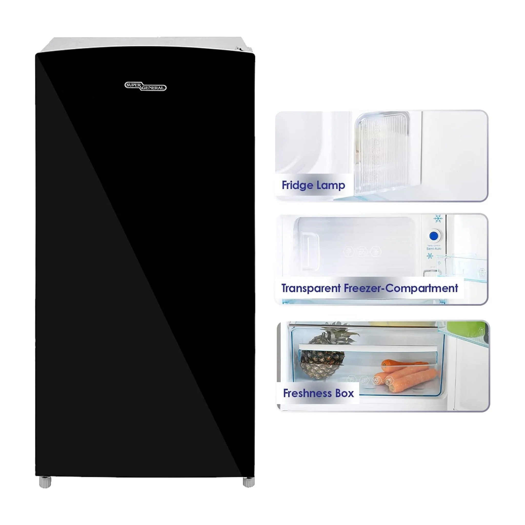 Super General 170 Litters Single Door Refrigerator, SGR-186 - Image 3