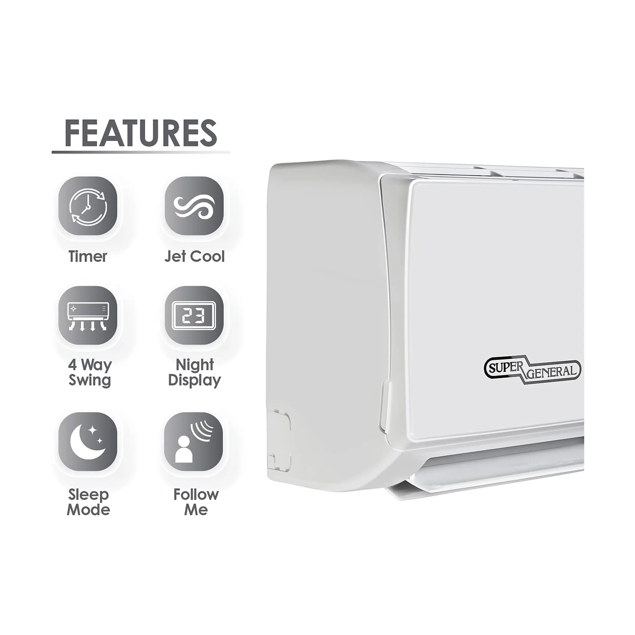 Super General 2 Ton T3 Piston Air Conditioner, SGS260HE - Image 5