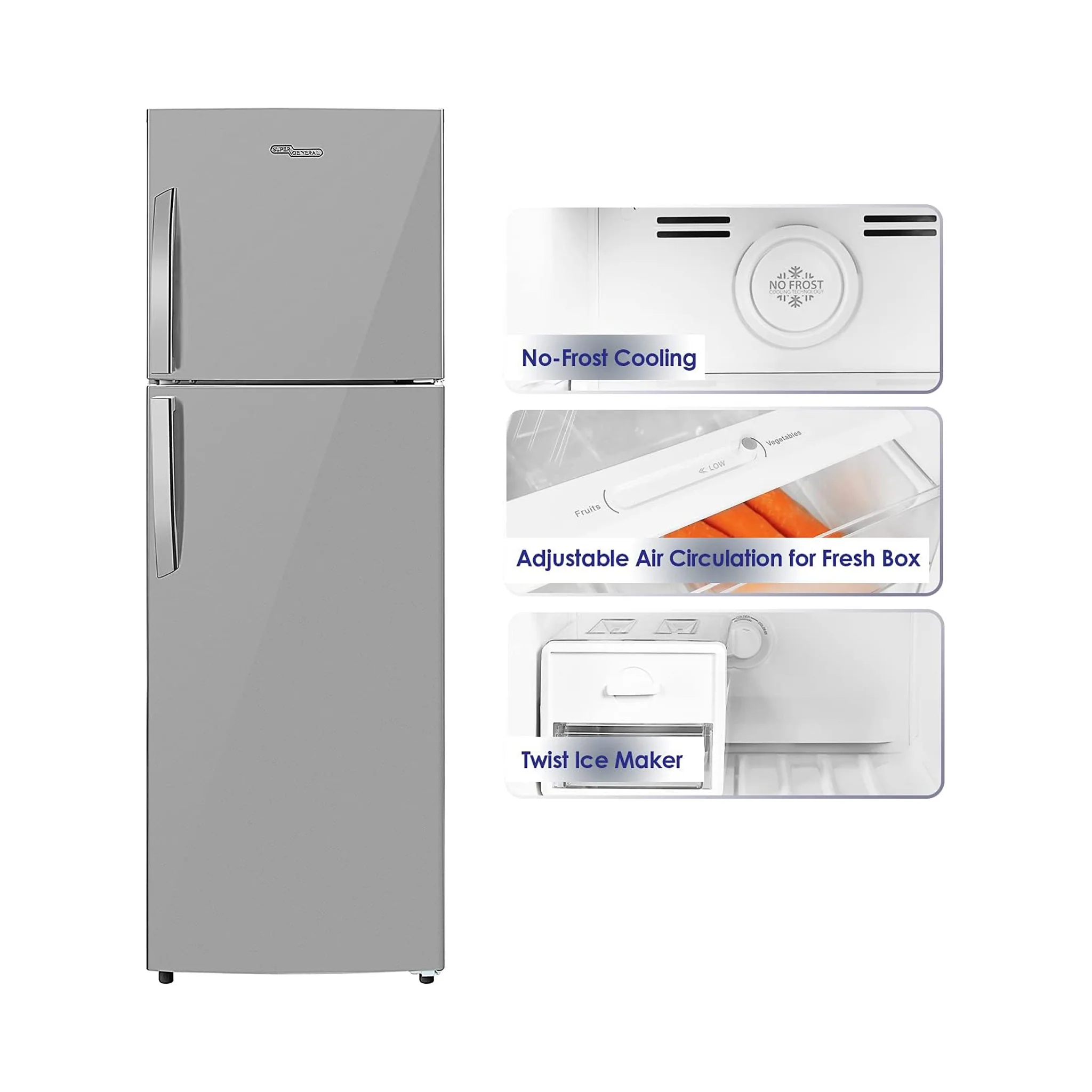 Super General 360 Litters Refrigerator, SGR-360I - Image 4