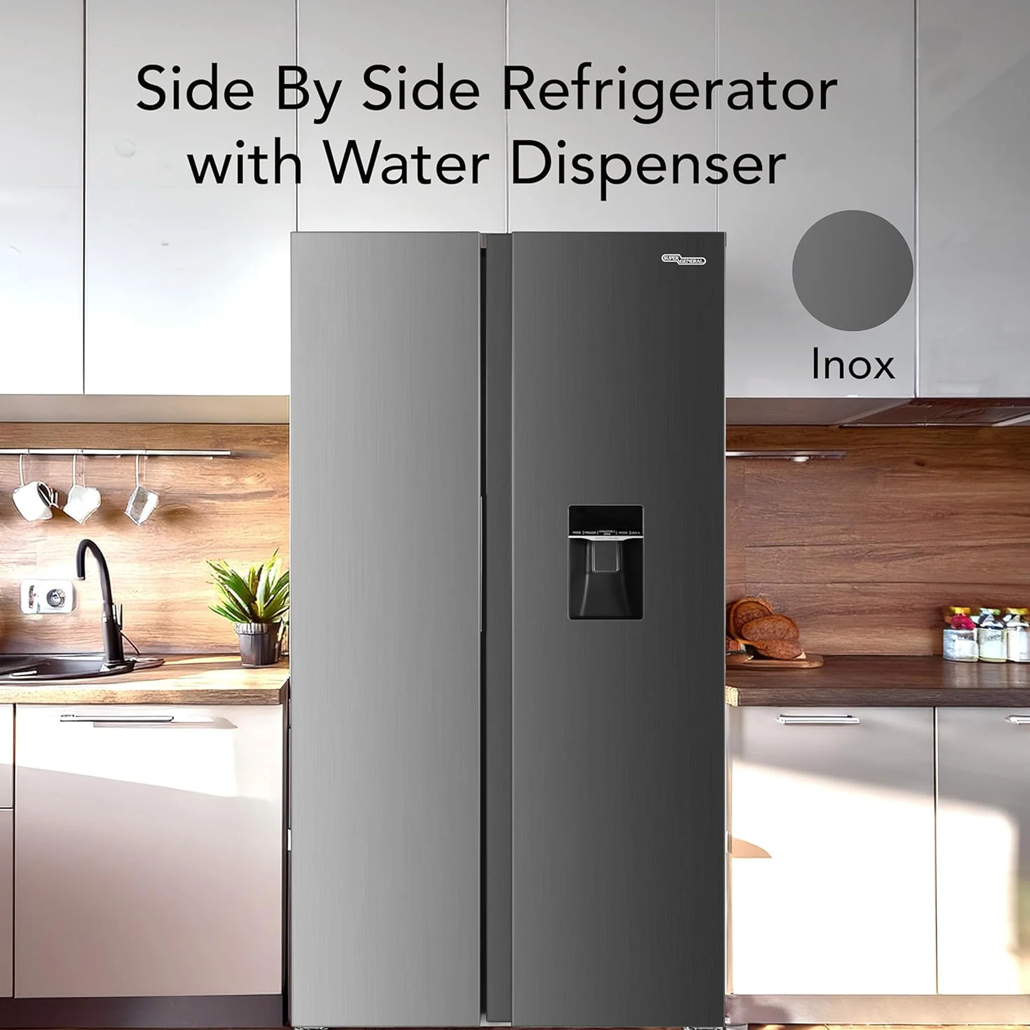 Super General 880L Side by Side Refrigerator, SGR880SBSE - Image 5