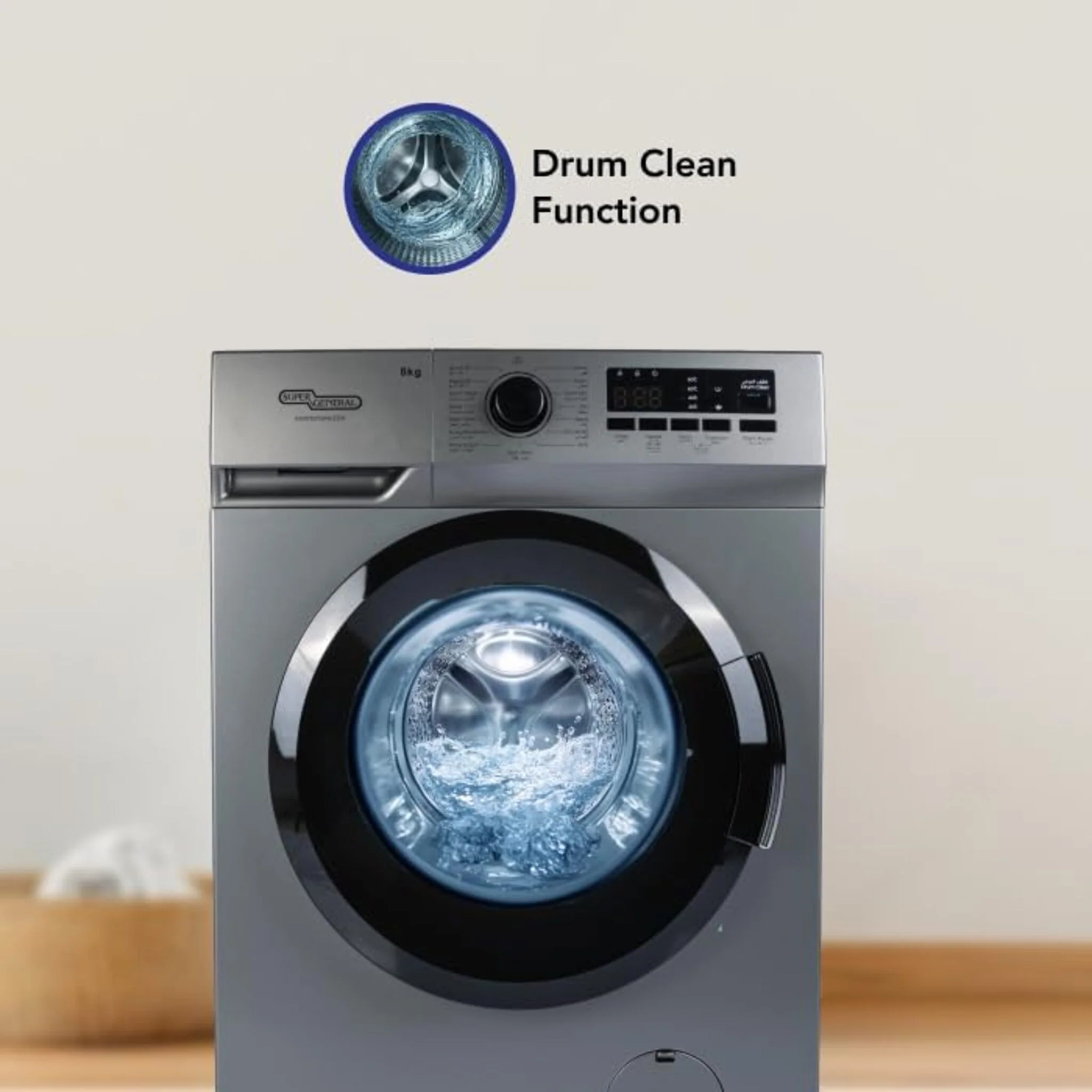 Super General 8KG Fully Automatic Washing Machine, SGW8250NLEDS - Image 5
