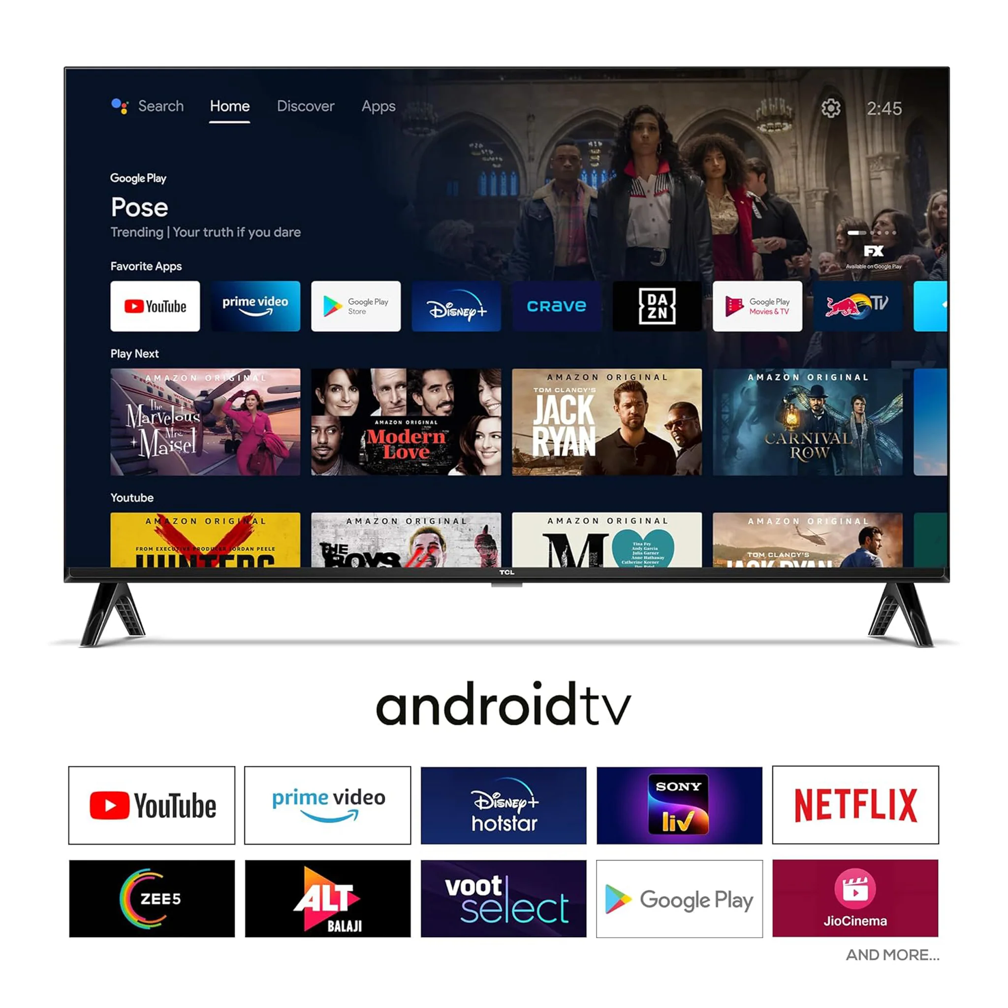 TCL 32 inch Android Smart TV, 32L4B - Image 9