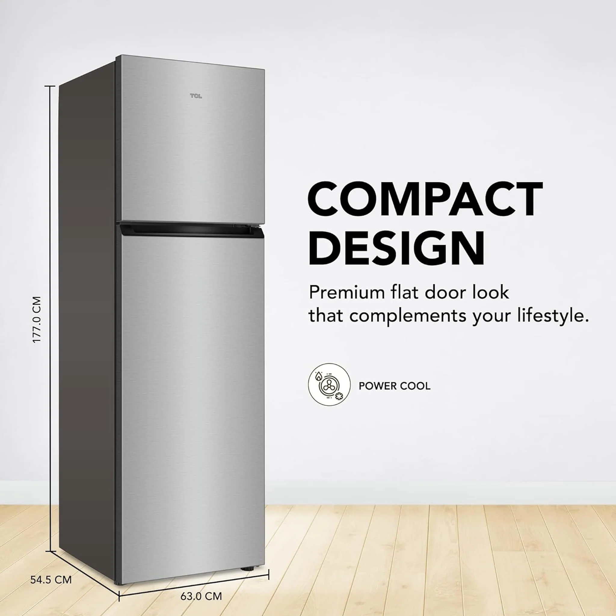 TCL 370L Top Mount Refrigerator, P370TMN - Image 5