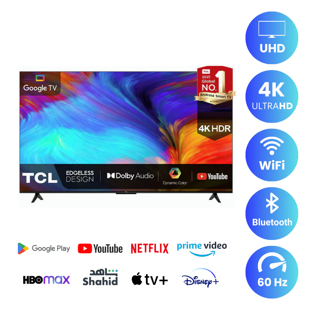 TCL 55 inch Android Smart TV - 4K, 55P635 - Image 3