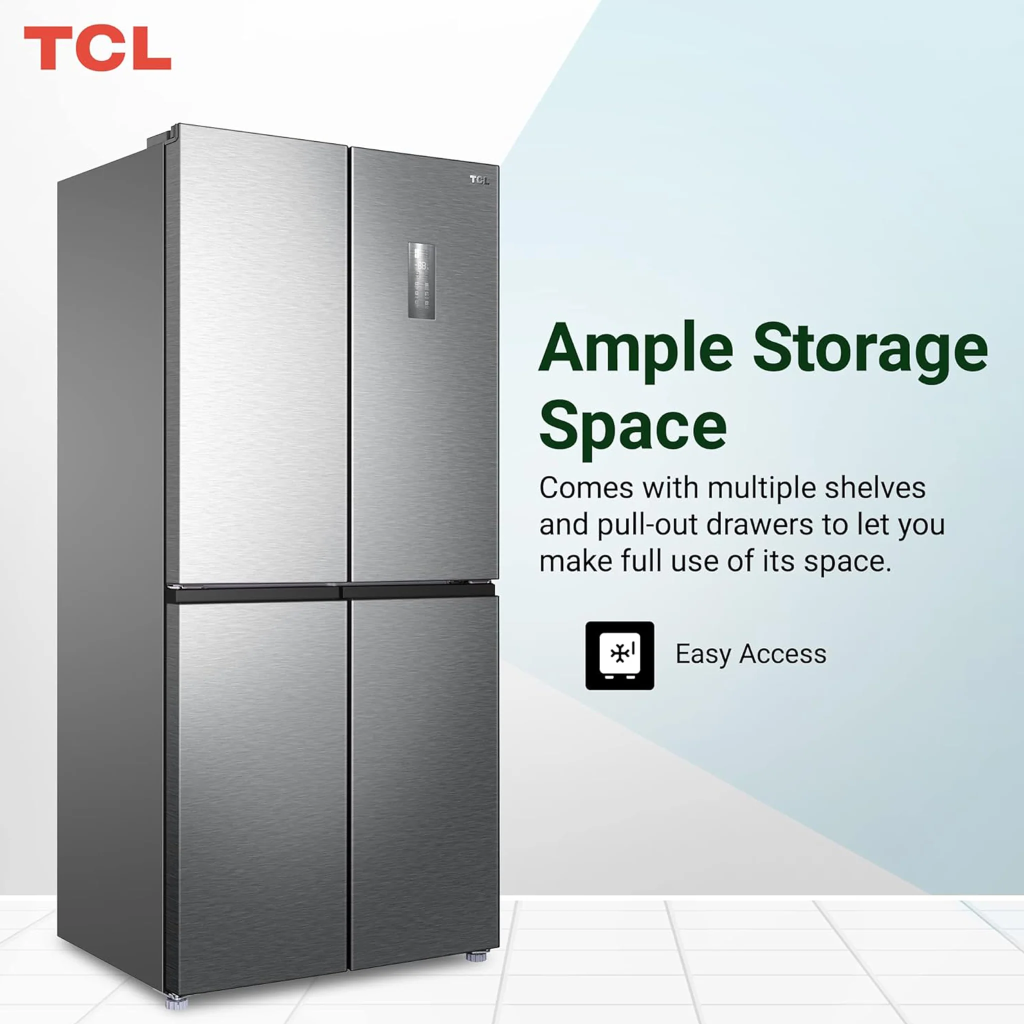 TCL 560L Inverter French Door Refrigerator, P560CDN - Image 5