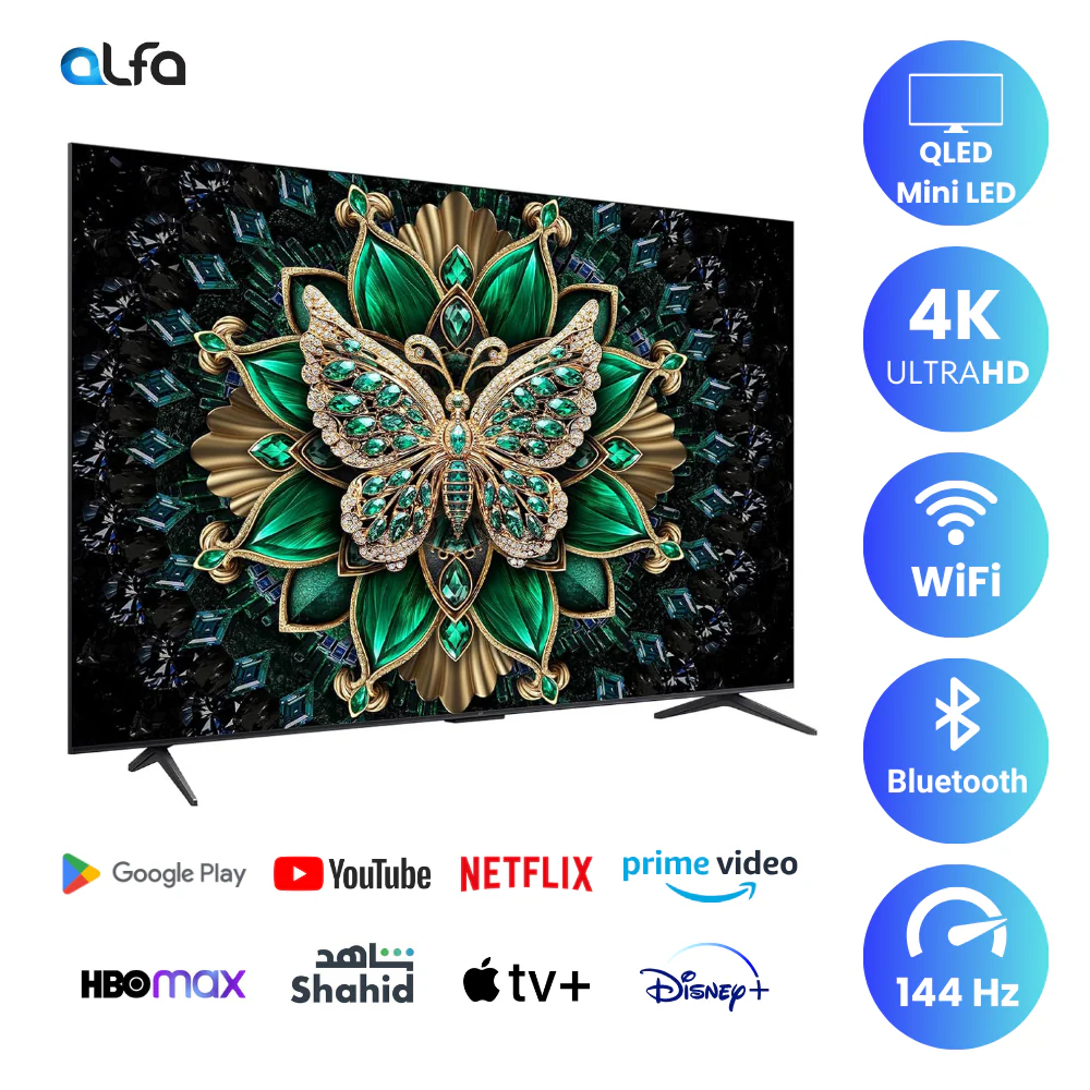 TCL 65 inch Android Smart QLED Mini LED TV - 4K - 144Hz, 65C6K - Image 2
