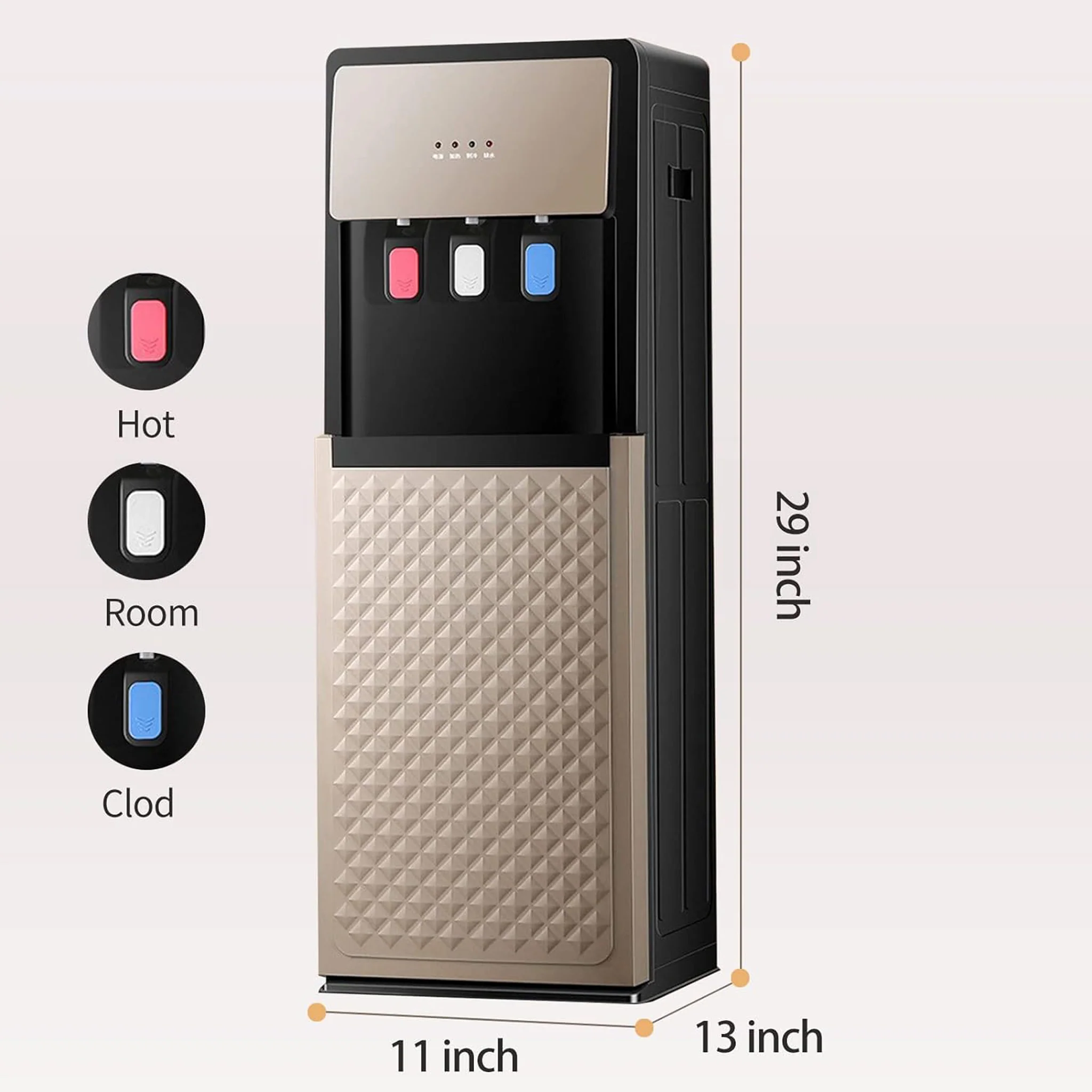 Tdoo Hot and Cold Bottom Load Water Dispenser - Image 3