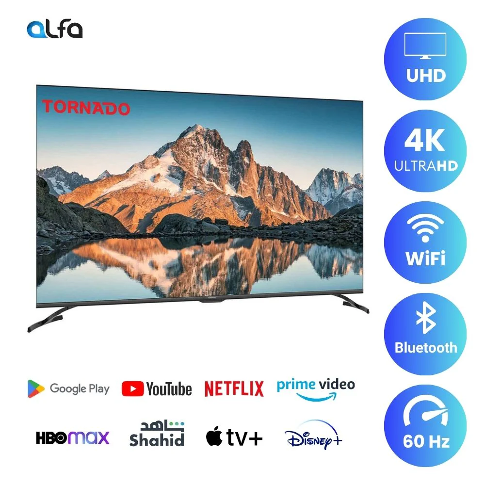 Tornado 65 inch Android Smart TV - 4K, 65UA3400G - Image 2