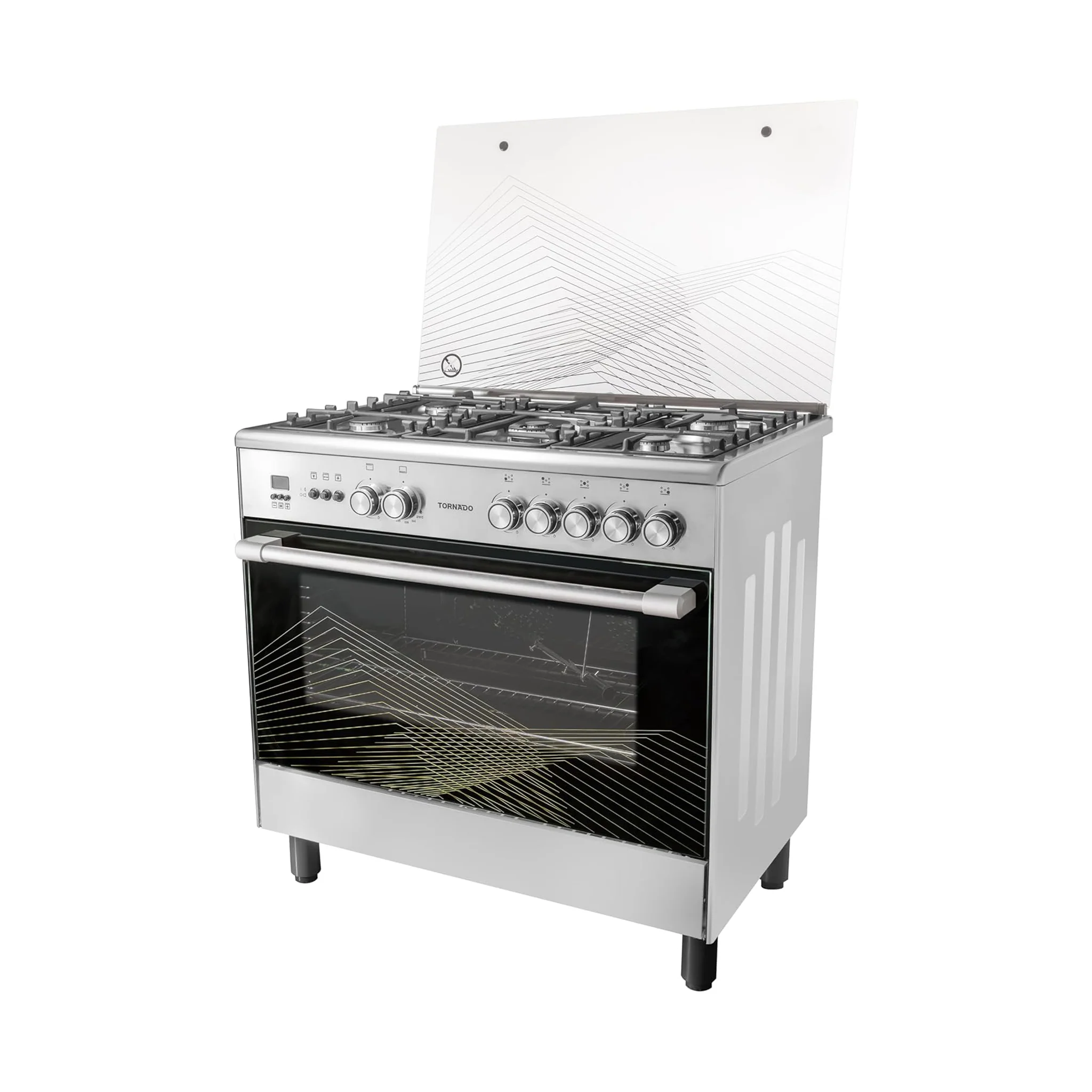 Tornado 90X60 Cm 5 Burner Cooking Range, 9T10HLA1X0ASG - Image 3