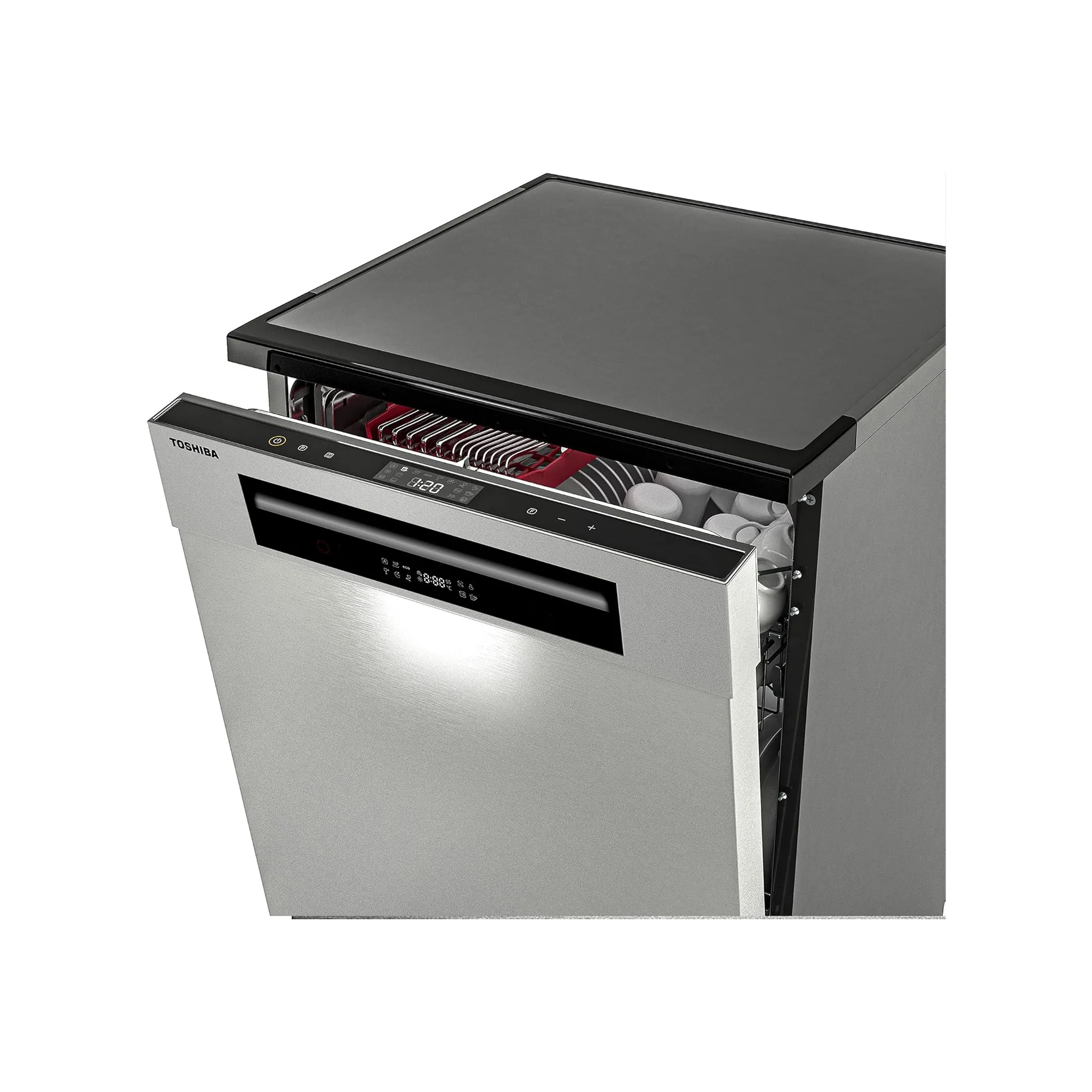 Toshiba 14 Place Setting 6 Programs Dishwasher, DW-14F1MED (S) - Image 4