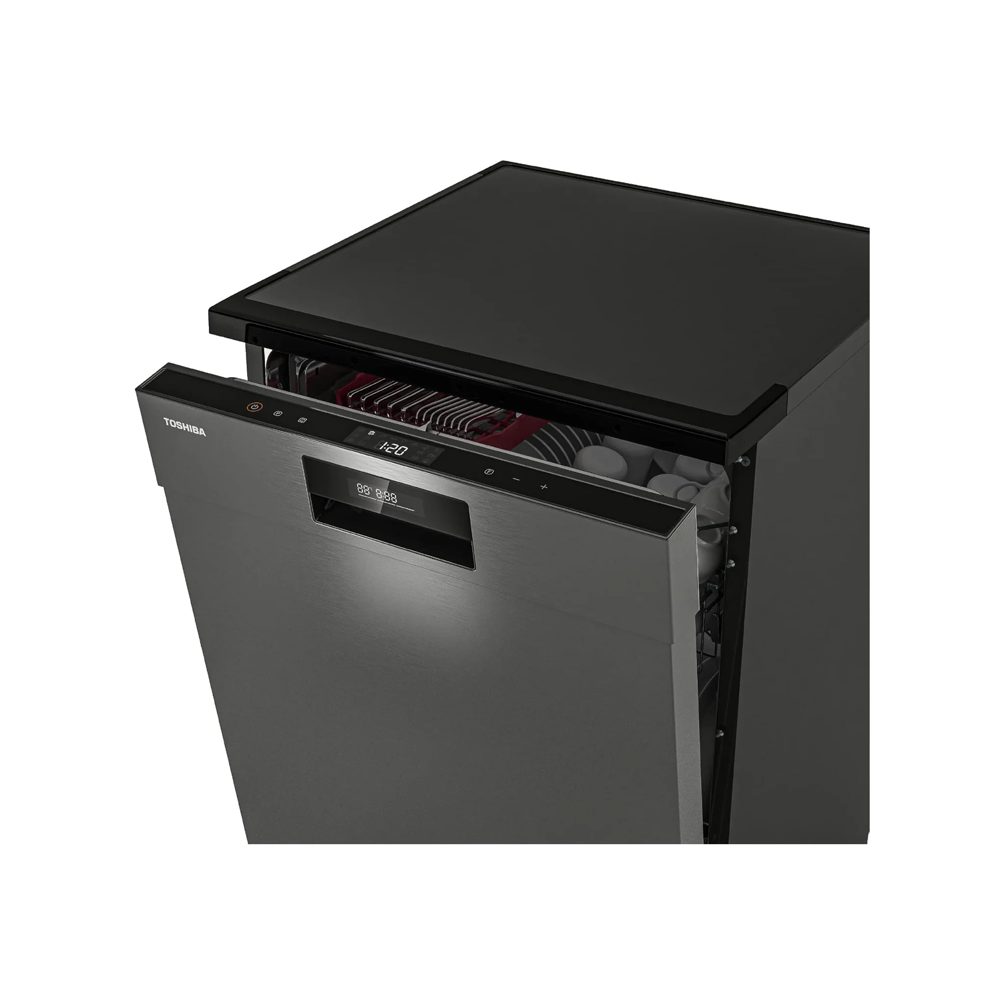 Toshiba 15 Place Inverter Freestanding Dishwasher, DW-15F3ME (BS) - AE - Image 4