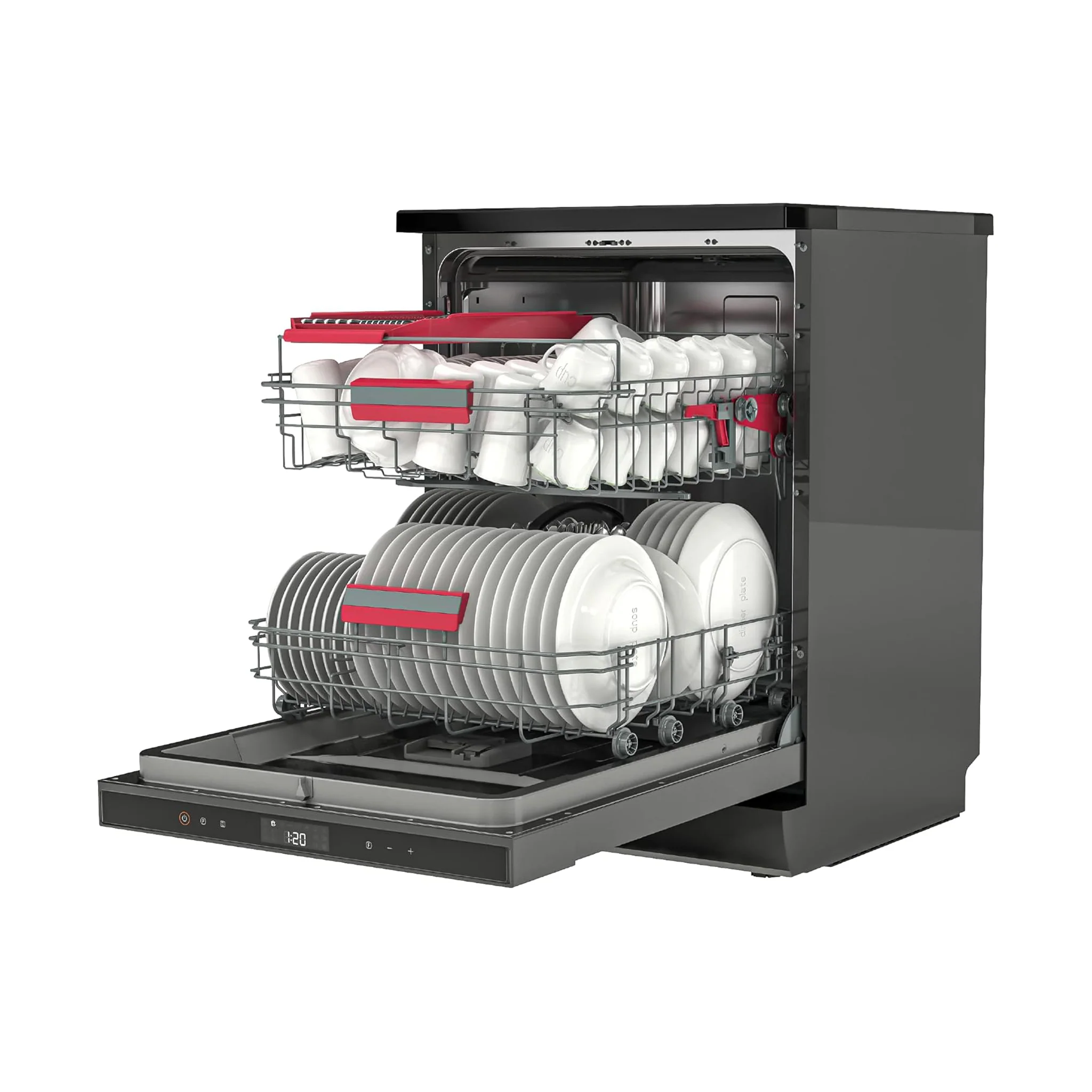 Toshiba 15 Place Inverter Freestanding Dishwasher, DW-15F3ME (BS) - AE - Image 5