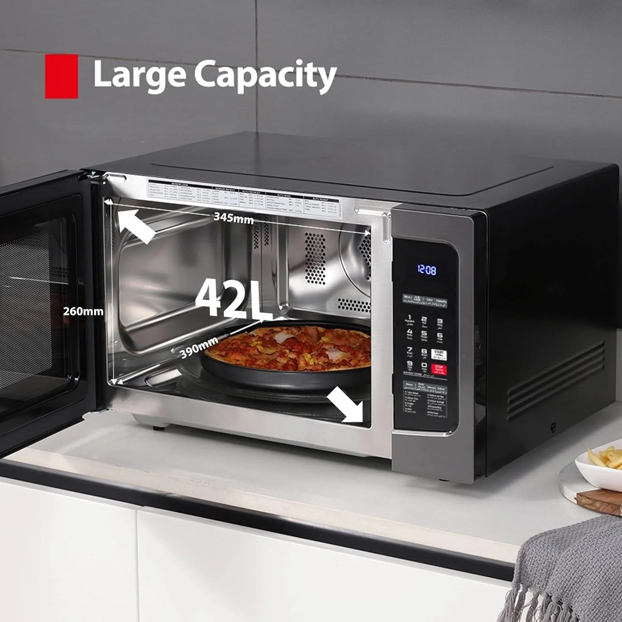 Toshiba 42L Solo Microwave Oven, ML-EC42S-BS - Image 7