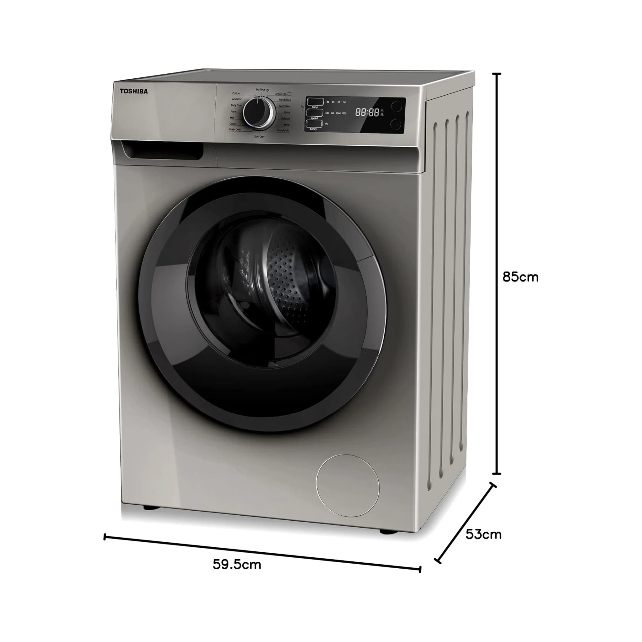 Toshiba 7KG Front Load Washer, TW-H80S2A-SK - Image 3