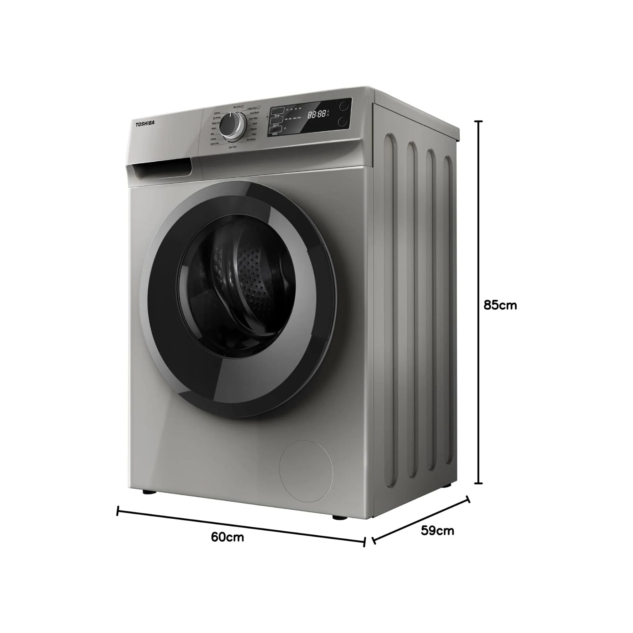Toshiba 8/5KG Washer and Dryer, TWD-BK90S2A (WK) - Image 5