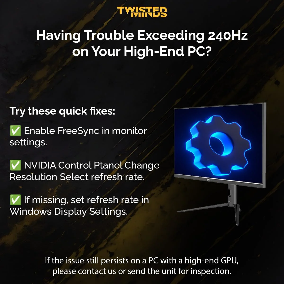 Twisted Minds 27 inch Supreme Series IPS Monitor - 280Hz, TM27FHD28IPS - Image 9