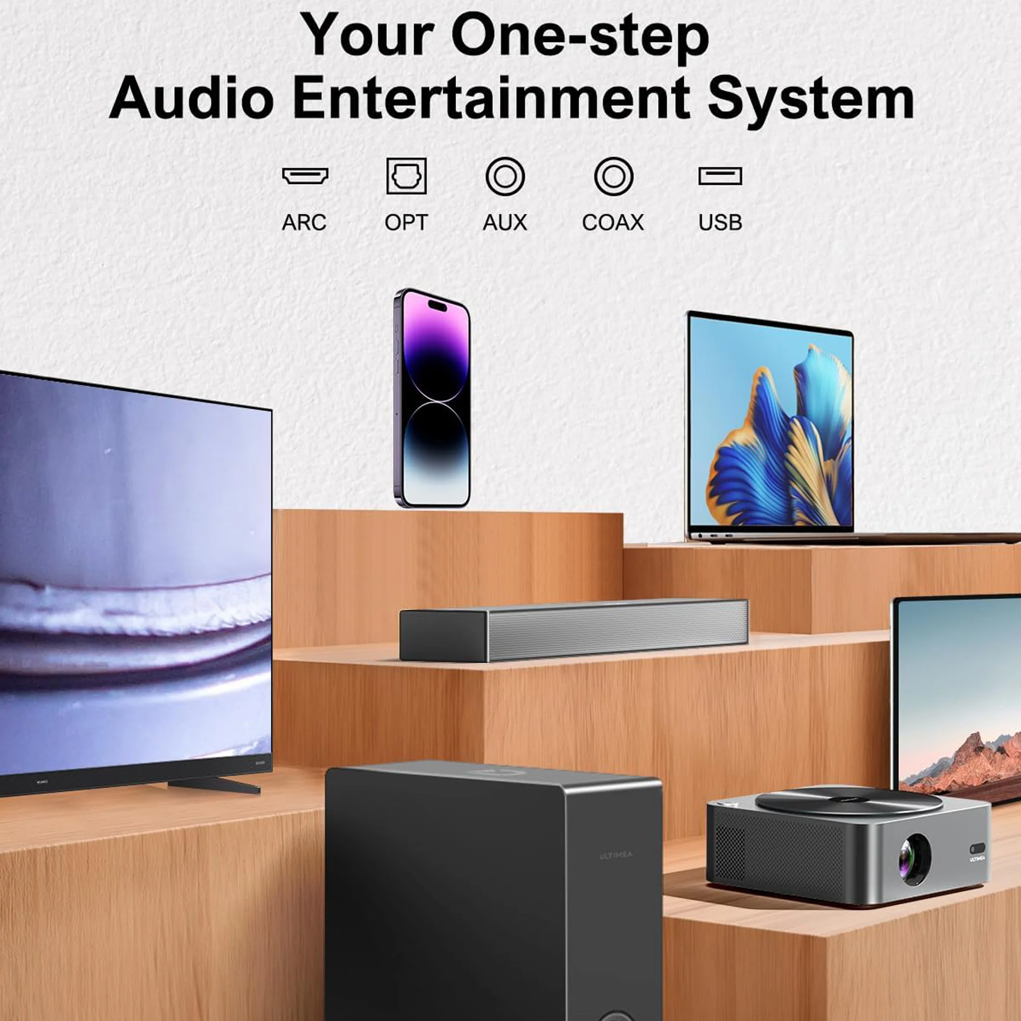 Ultimea 2.1 Channel Ultra-Slim SoundBar, Nova S40 - Image 6