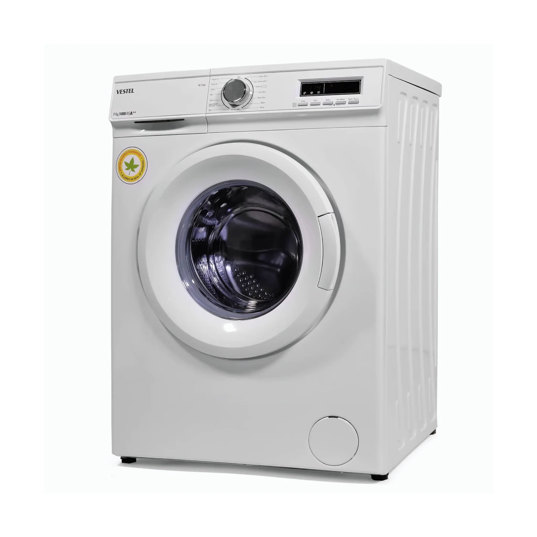 Vestel 7KG Fully Automatic Washing Machine, W7104 - Image 3