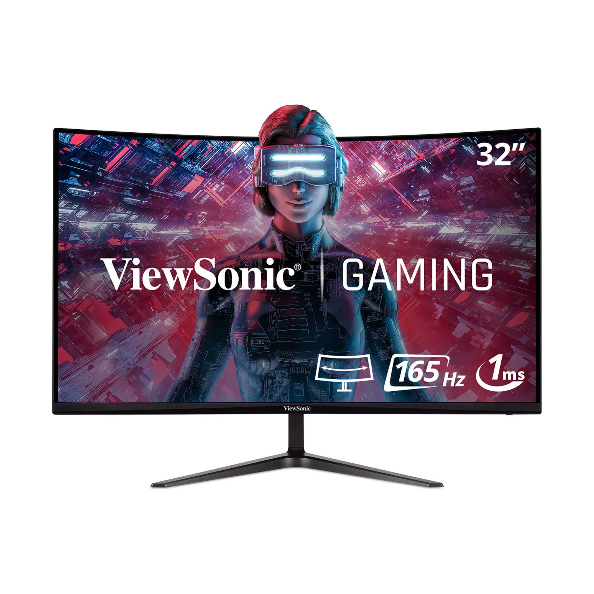 ViewSonic 32 inch Curved Gaming Monitor - 165Hz, VX3218-PC-MHD Display