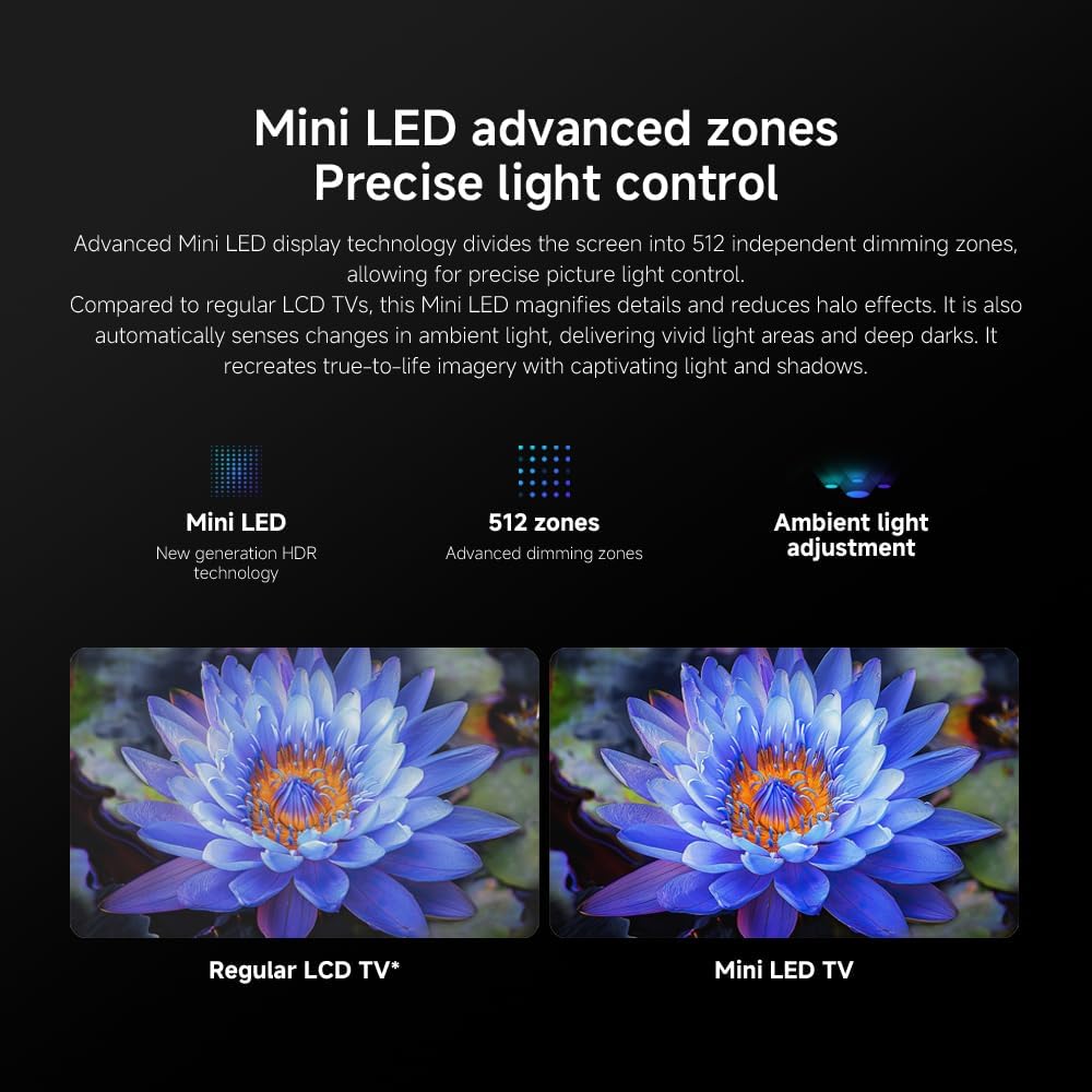 Xiaomi 75 inch Android Smart QLED Mini LED TV - 4K, L75MA-SPLME - Image 6